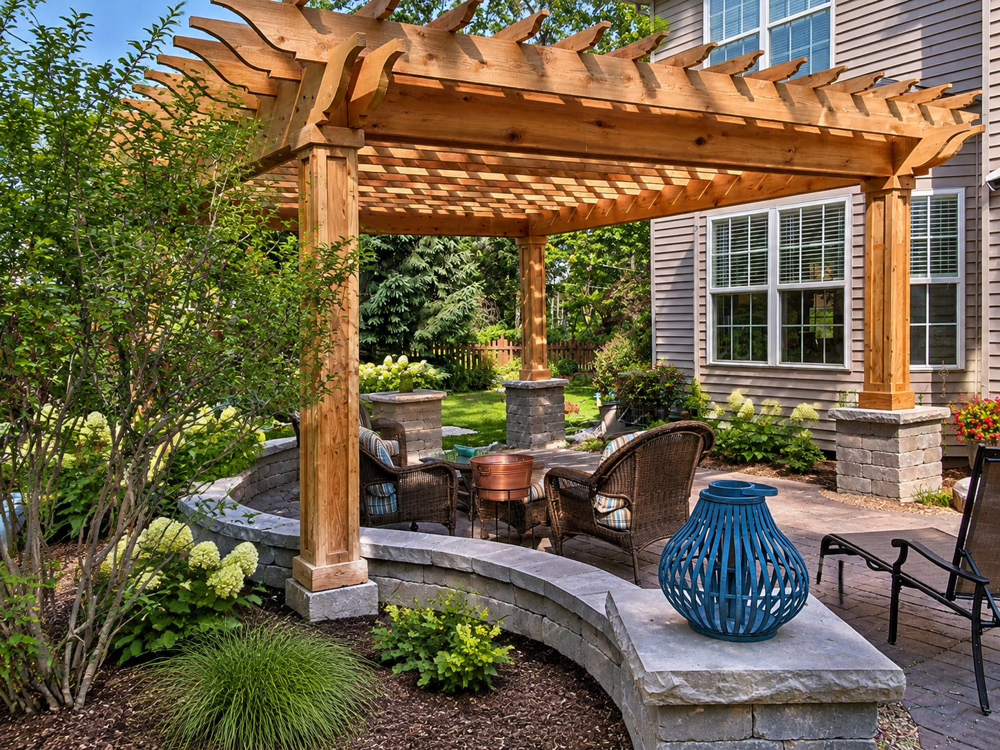 Pergola and outdoor room